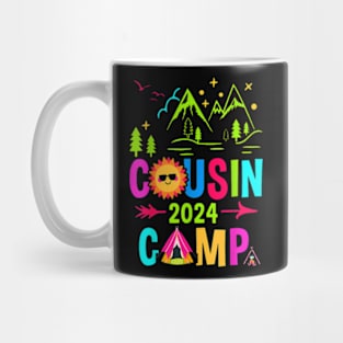 Family Camping Summer Vacation Crew Cousin Camp 2024 T-Shirt Mug